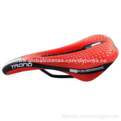MTB Bike Race Saddle Bicycle Seat for Body Comfort (Red)